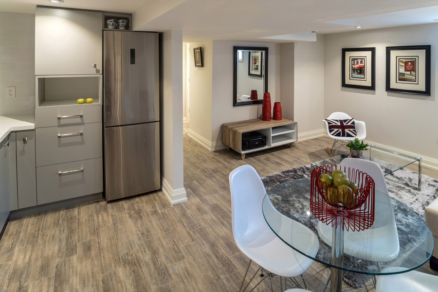 Finished basement in Southampton, NY